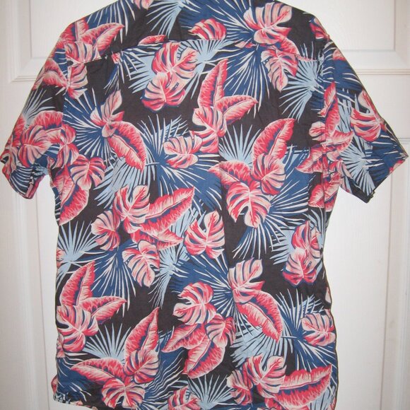 Vintage American Eagle Floral Hawaiian Shirt Men's Size Large - Picture 3 of 3